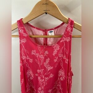 Old Navy Pink Floral Tank Top